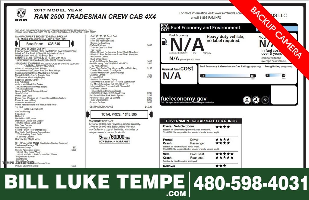 2017 RAM Ram 2500 Pickup Tradesman's photo