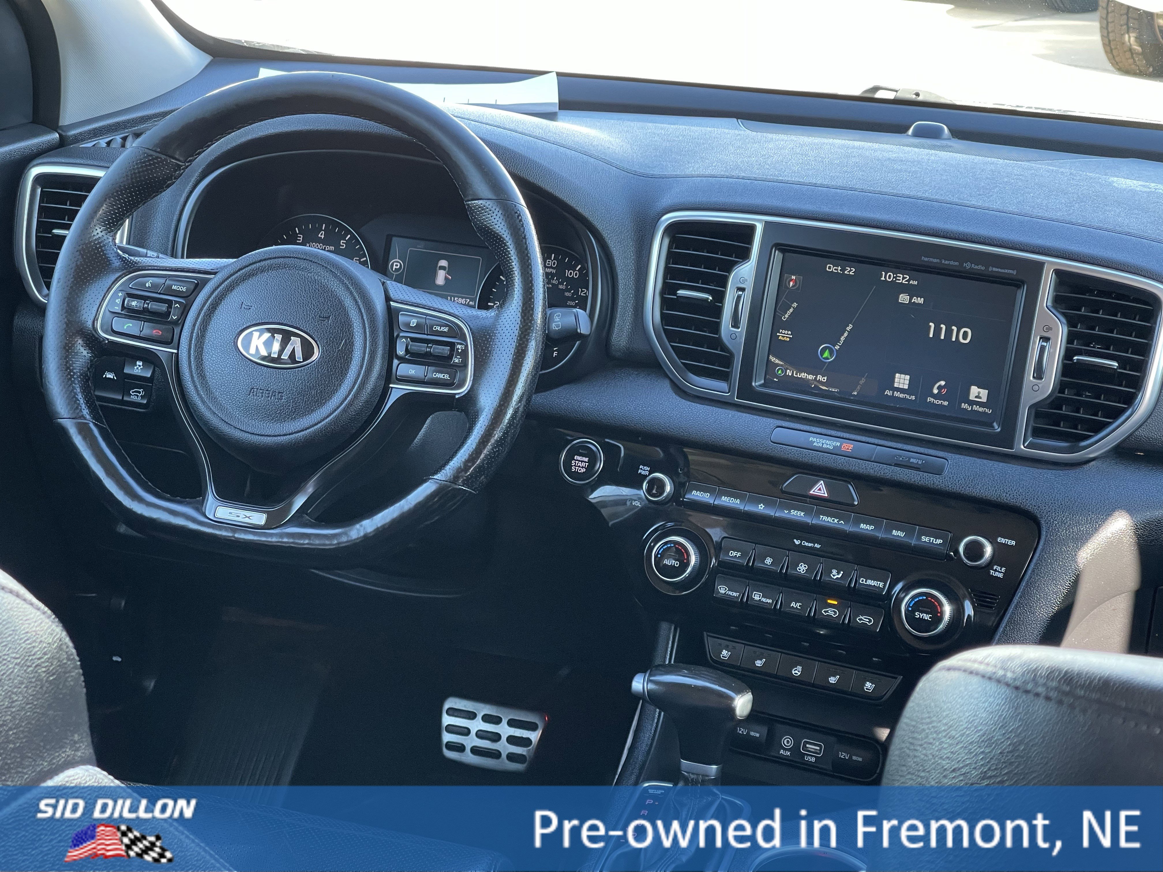 Used 2018 Kia Sportage SX with VIN KNDPRCA61J7377180 for sale in Fremont, NE