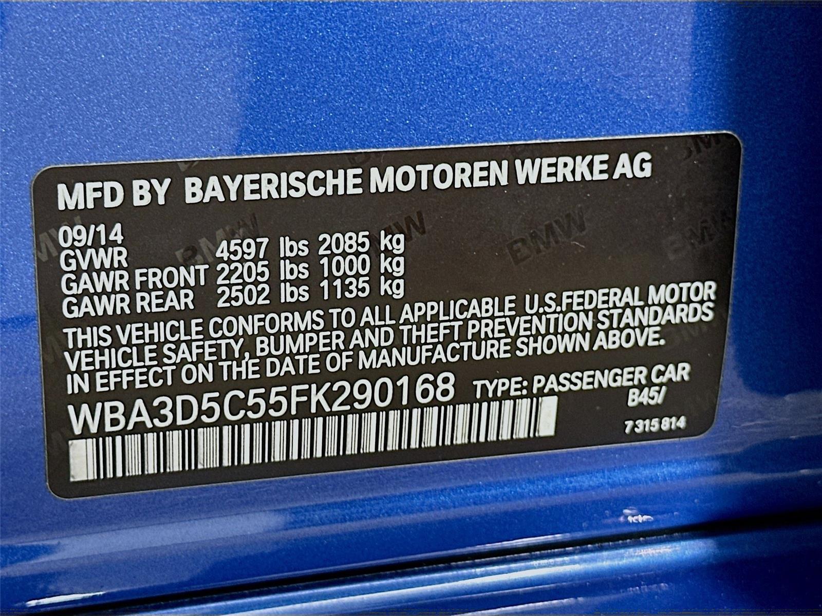 2015 Bmw 328d Sedan photo 34