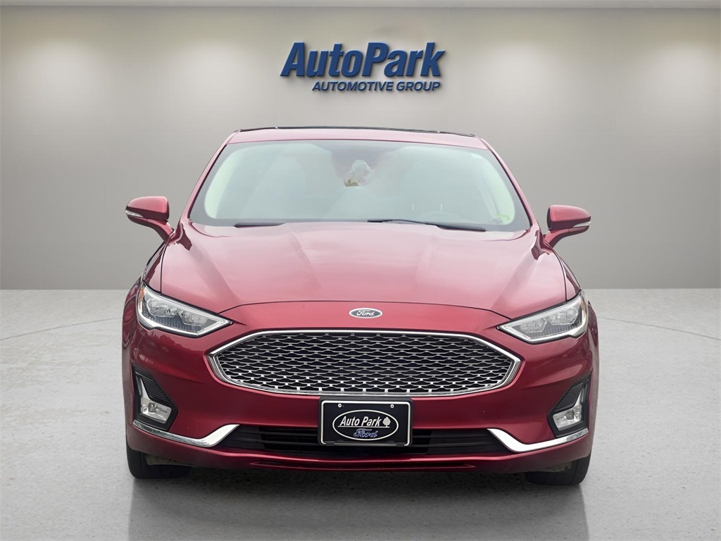 Used 2019 Ford Fusion Titanium with VIN 3FA6P0D95KR244363 for sale in La Porte, IN
