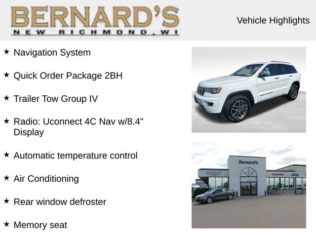 Used 2019 Jeep Grand Cherokee Limited with VIN 1C4RJFBG6KC589980 for sale in New Richmond, WI