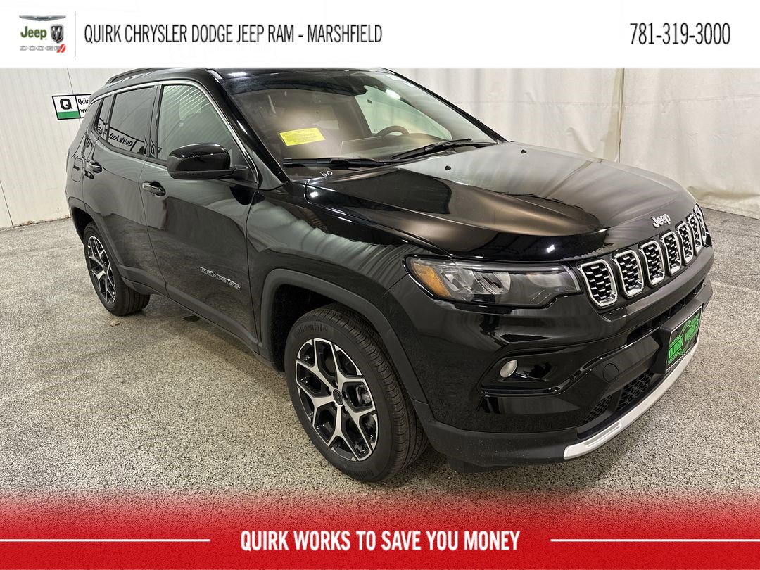 New 2025 Diamond Black Crystal Pearlcoat Jeep Limited image 1