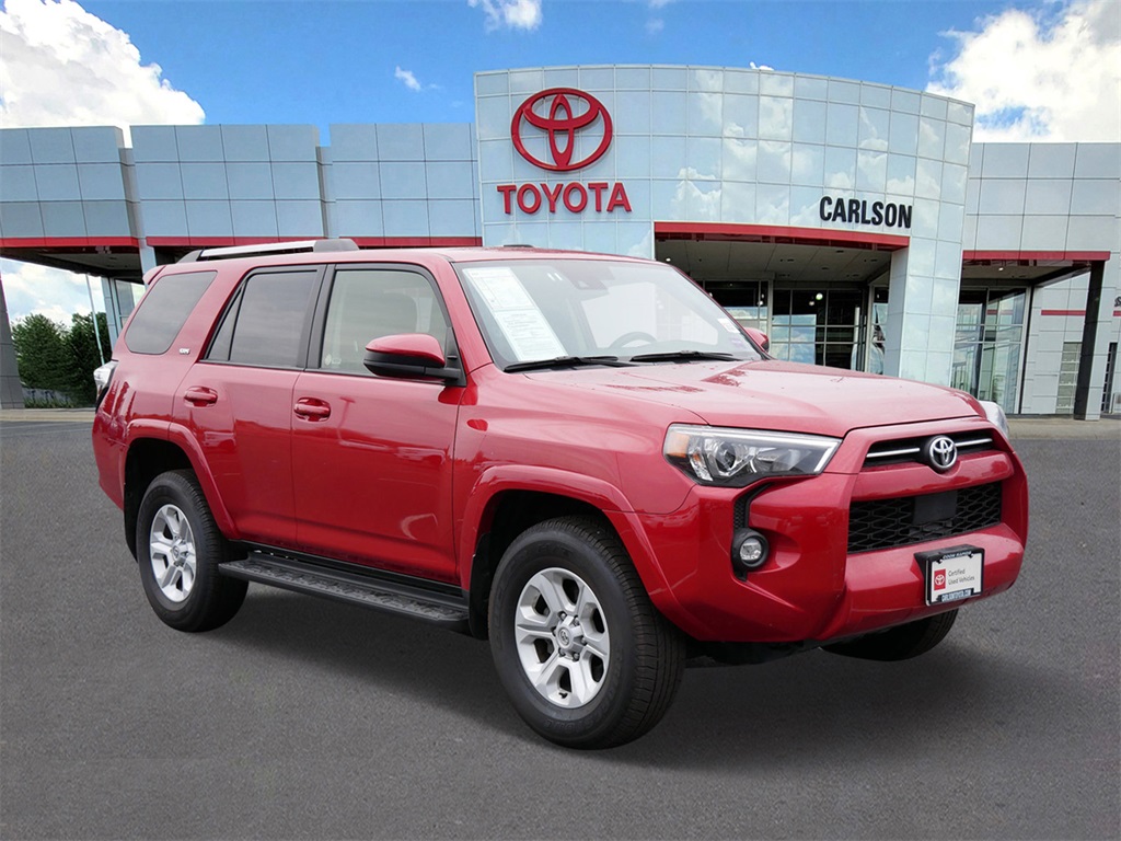 Certified 2024 Toyota 4Runner SR5 with VIN JTEMU5JR8R6277517 for sale in Minneapolis, Minnesota