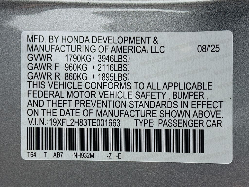 2026 Honda Civic Hatchback Sport photo 21
