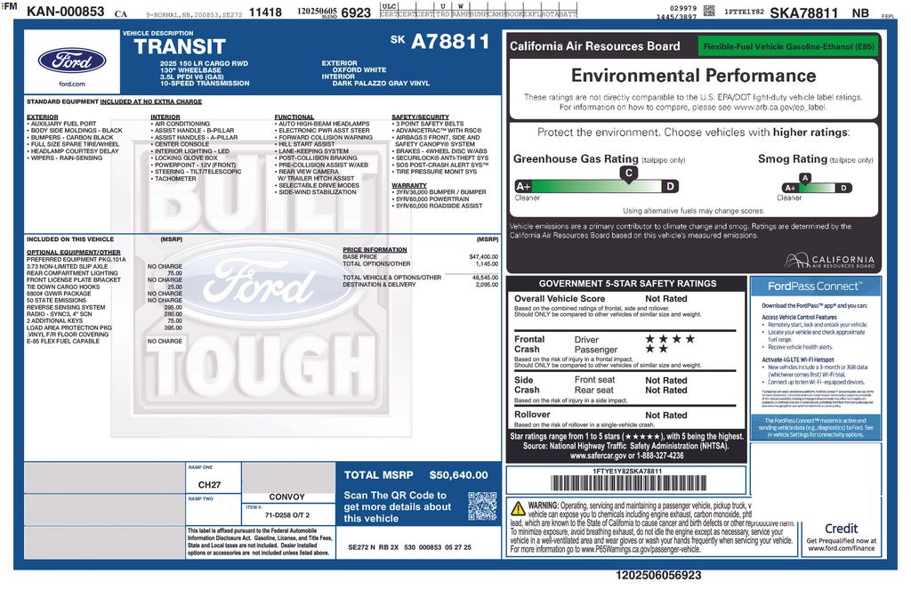 2025 Ford Transit 150