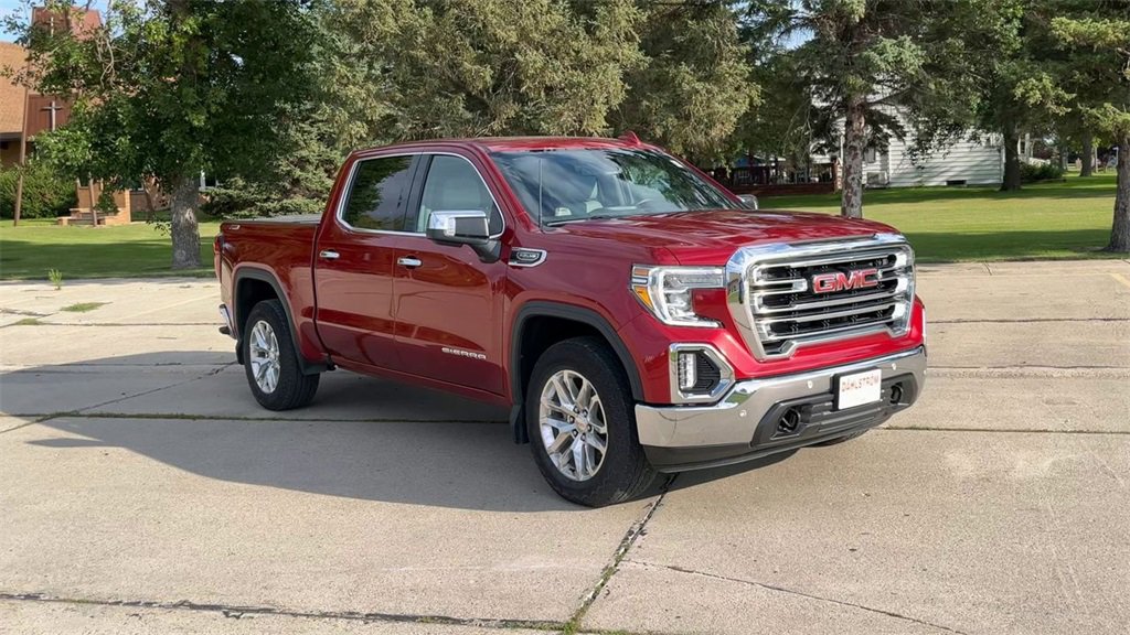 Used 2021 GMC Sierra 1500 SLT with VIN 3GTU9DEDXMG220385 for sale in Oslo, Minnesota