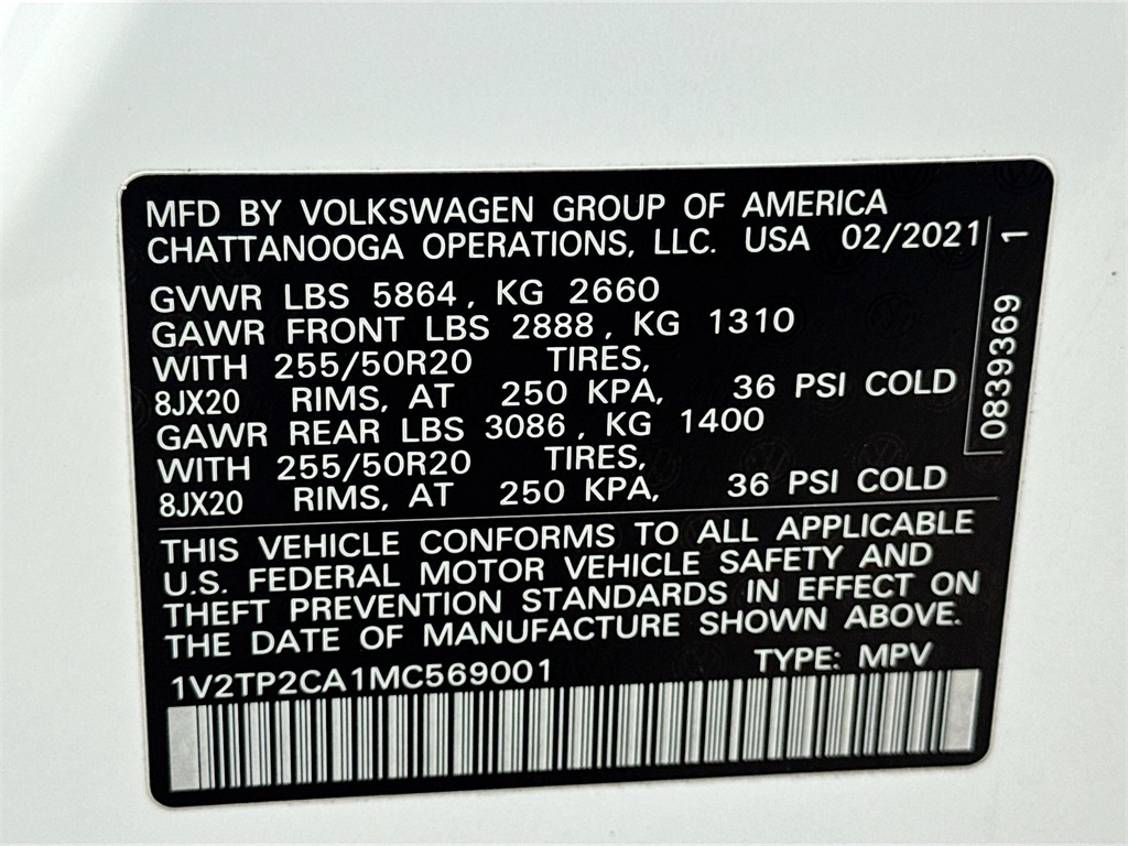 2021 Volkswagen Atlas SEL Premium photo 35