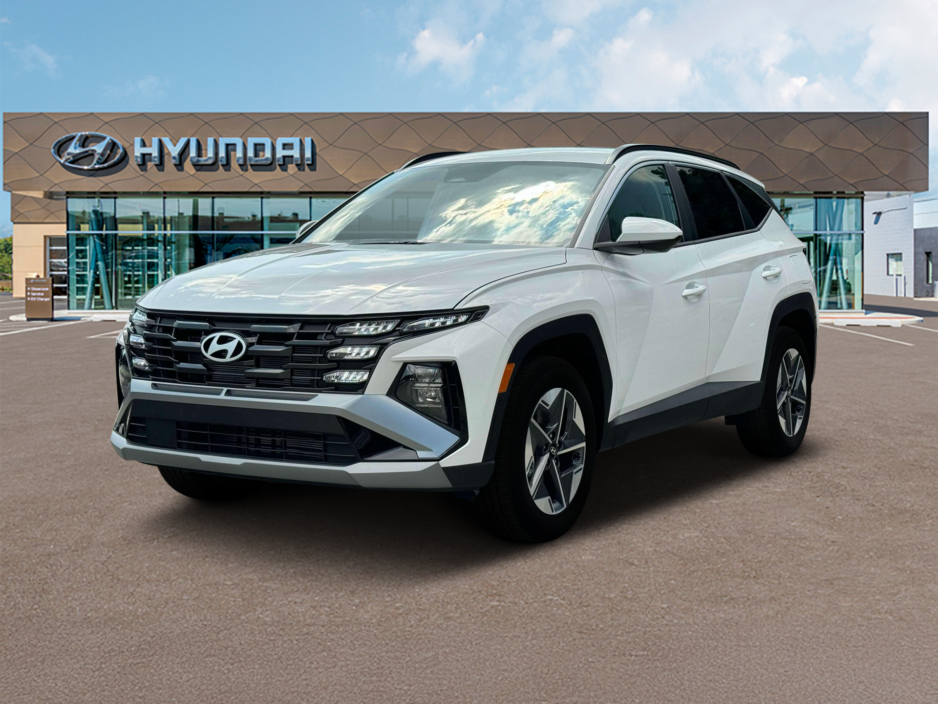 New 2025 White Hyundai SEL FWD image 1