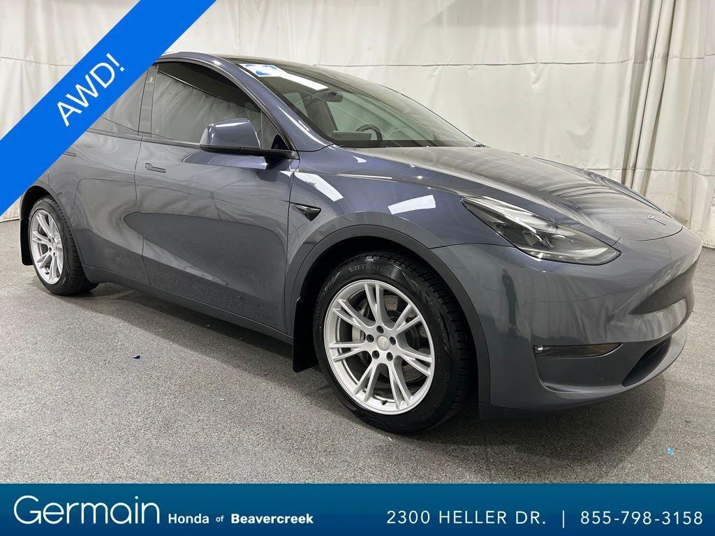 Used 2023 Tesla Model Y Long Range with VIN 7SAYGAEE1PF712637 for sale in Beavercreek, OH