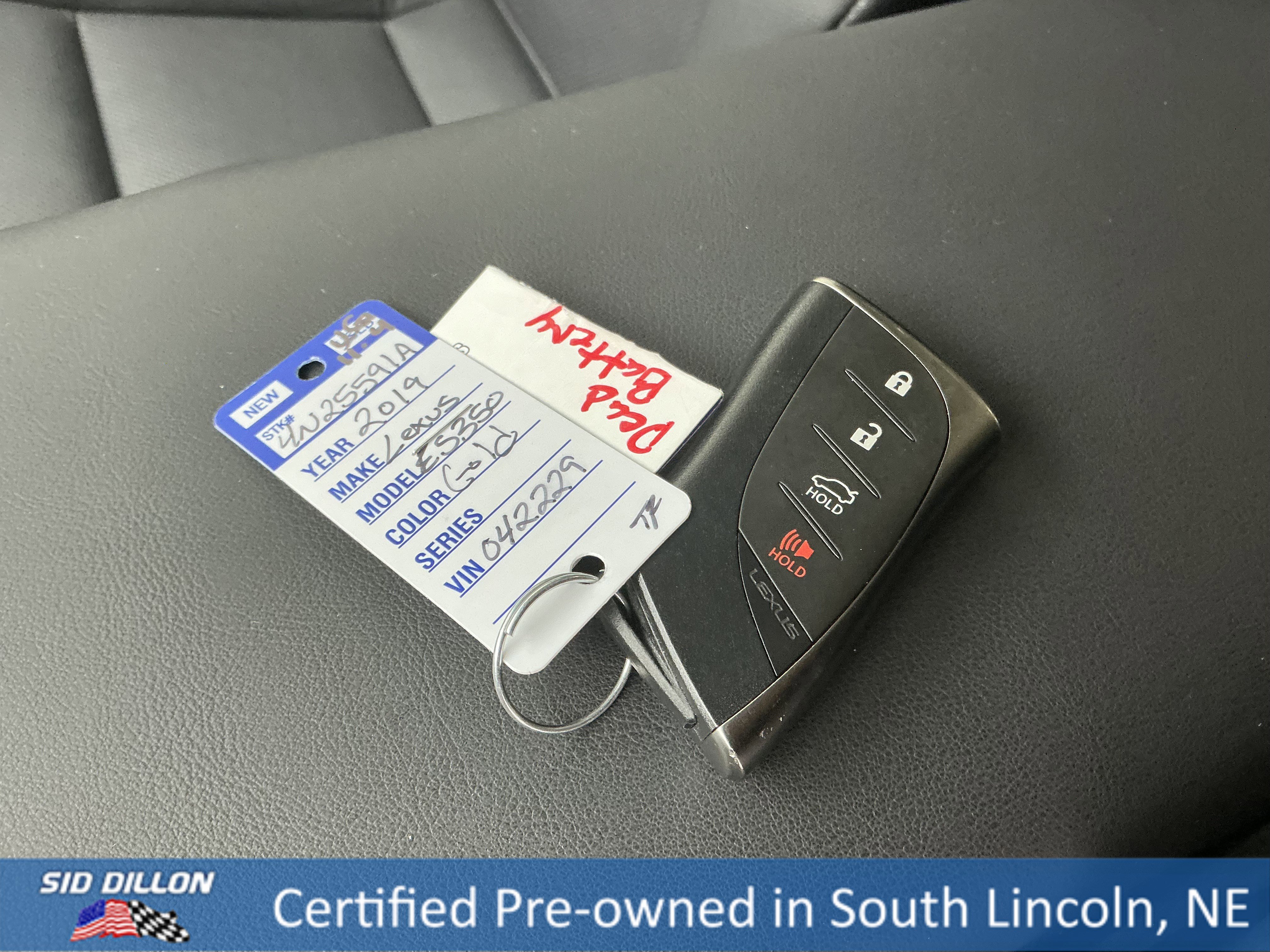 Image of Pre-Owned 2019 Lexus ES ES 350 FWD 4 Door Sedan