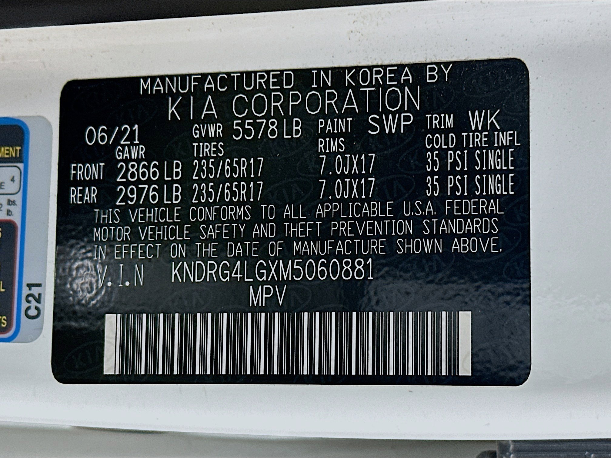 2021 Kia Sorento Hybrid S photo 26