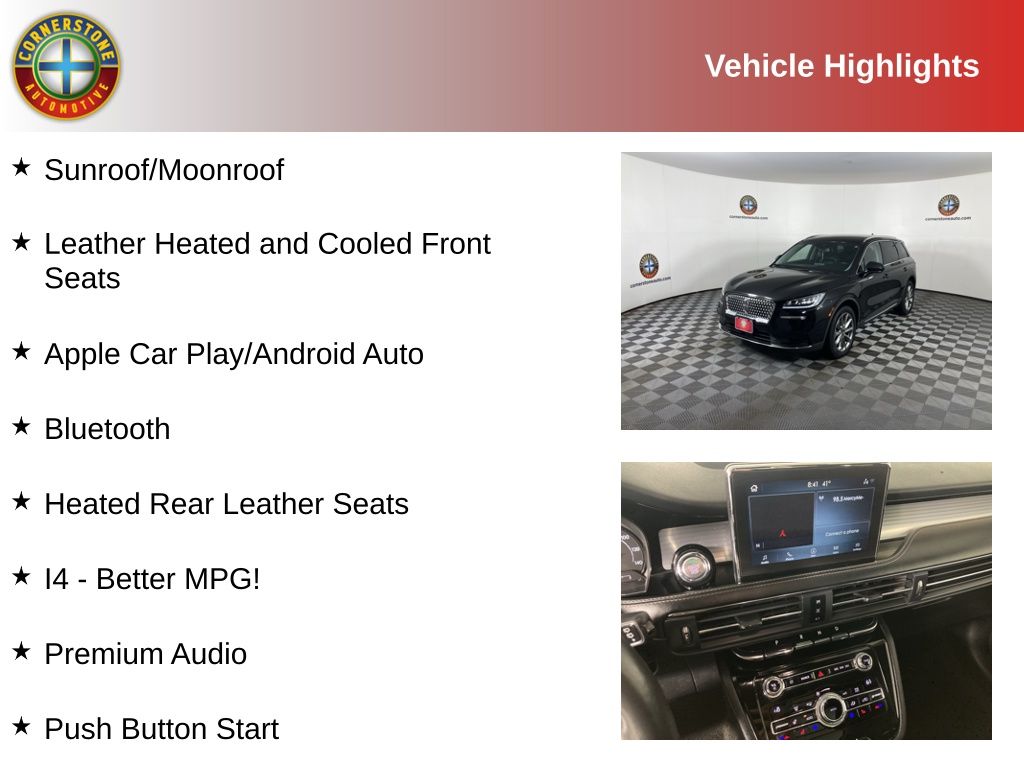 Used 2020 Lincoln Corsair Base with VIN 5LMCJ1D92LUL02999 for sale in Elk River, Minnesota