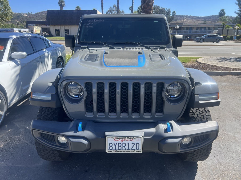 Used 2021 Gray Jeep Unlimited Rubicon 4xe image 1