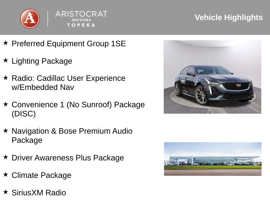 Used 2020 Cadillac CT5 Sport with VIN 1G6DP5RK2L0119769 for sale in Kansas City