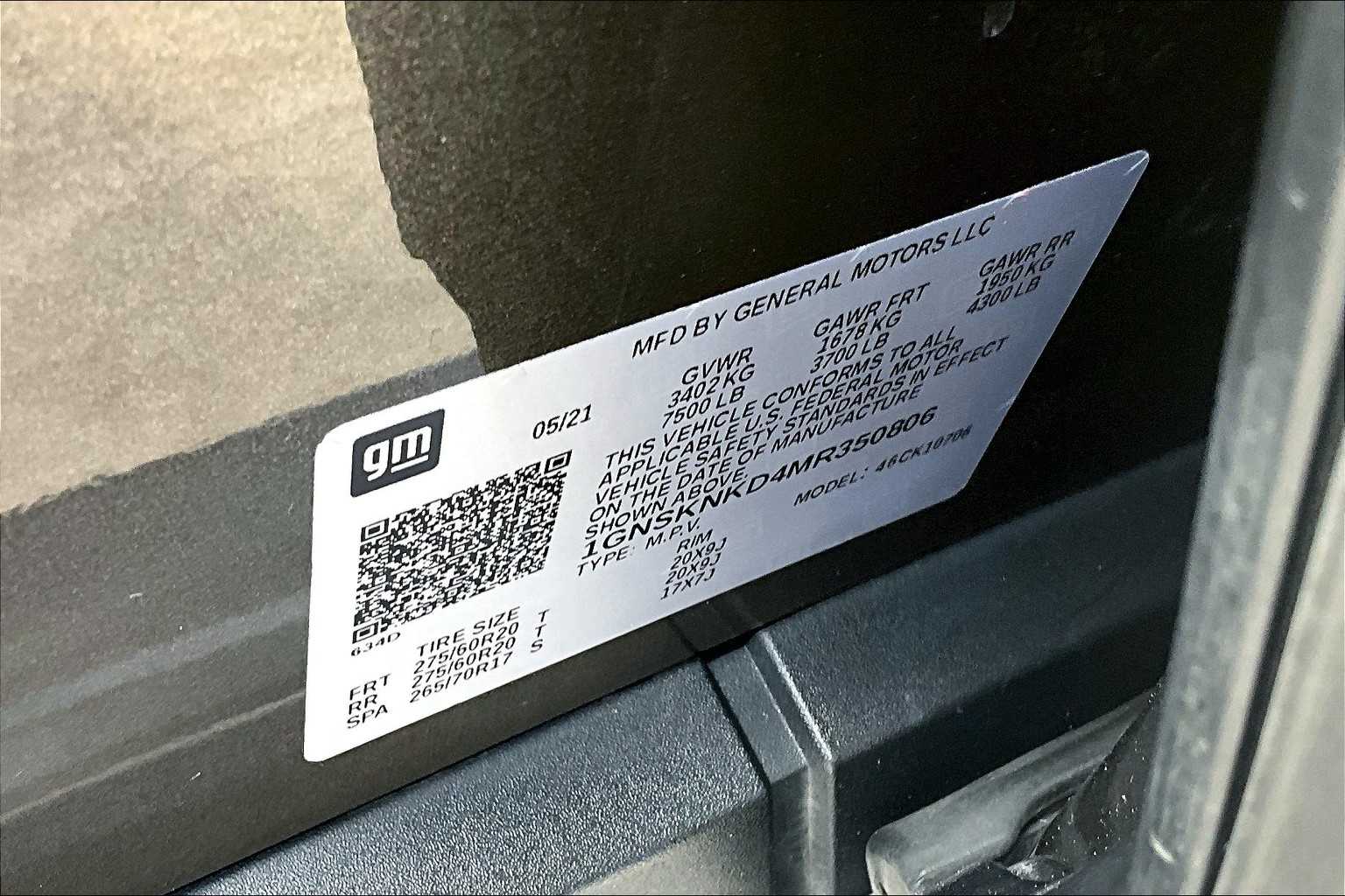 2021 Chevrolet Tahoe LT photo 33