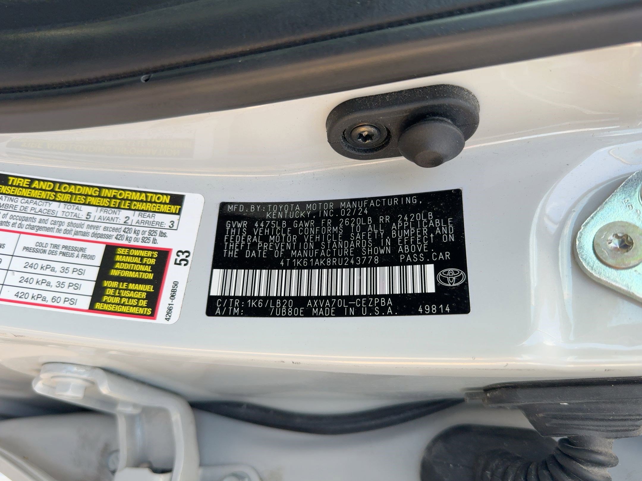 2024 Toyota Camry XSE photo 17