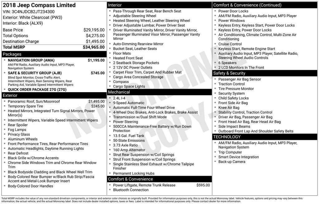 2018 Jeep Compass Limited