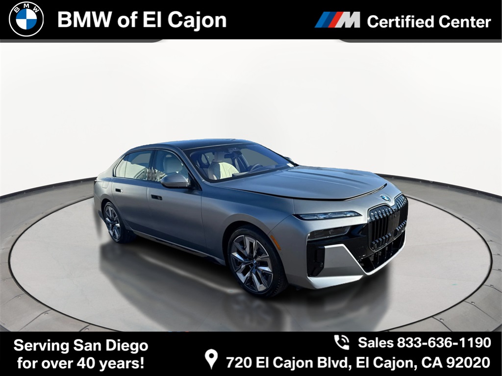 New 2025 Frozen Pure Grey Metallic BMW 760i xDrive image 1