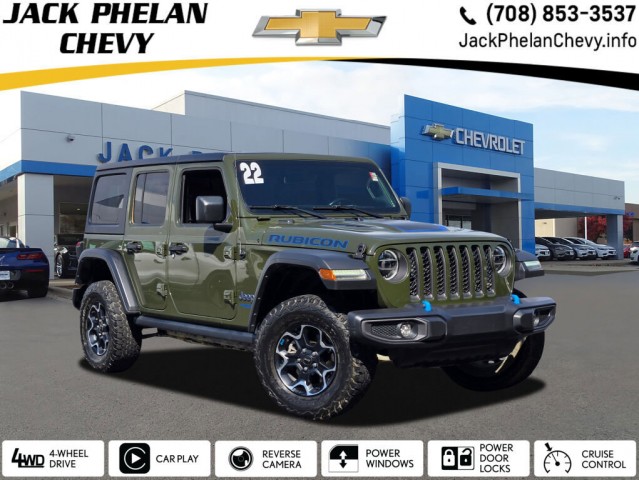 Pre-Owned 2022 Jeep Wrangler 4xe Unlimited Rubicon 4×4 Sport