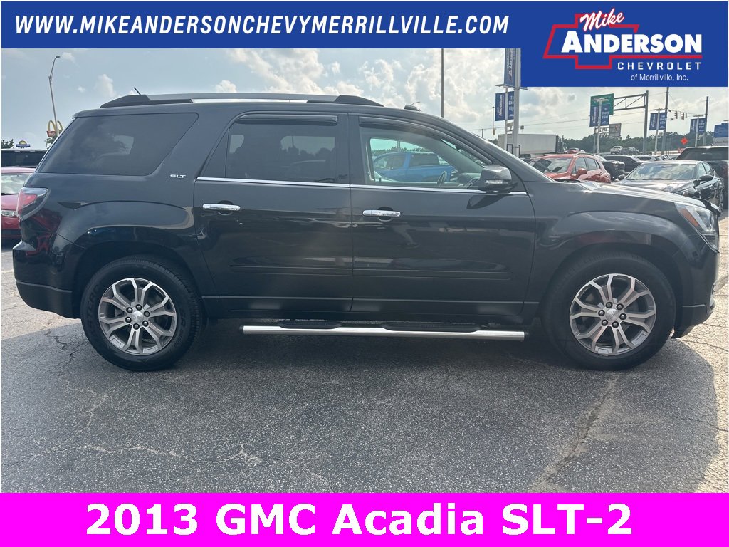 Used 2013 GMC Acadia SLT2 with VIN 1GKKRSKD7DJ203028 for sale in Merrillville, IN
