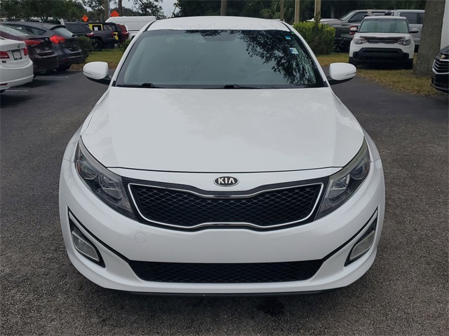 Used 2015 Kia Optima LX with VIN 5XXGM4A79FG380856 for sale in St. Augustine, FL