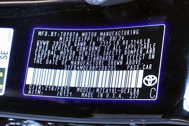 Used 2024 Black Toyota LE image 30