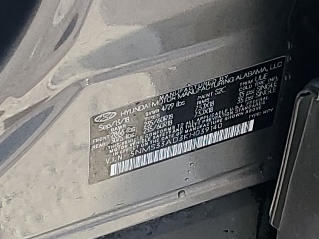 2019 Hyundai Santa Fe SEL Plus photo 38