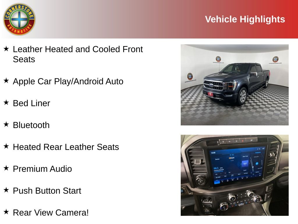 Used 2021 Ford F-150 Platinum with VIN 1FTFW1ED2MFC12234 for sale in Elk River, Minnesota