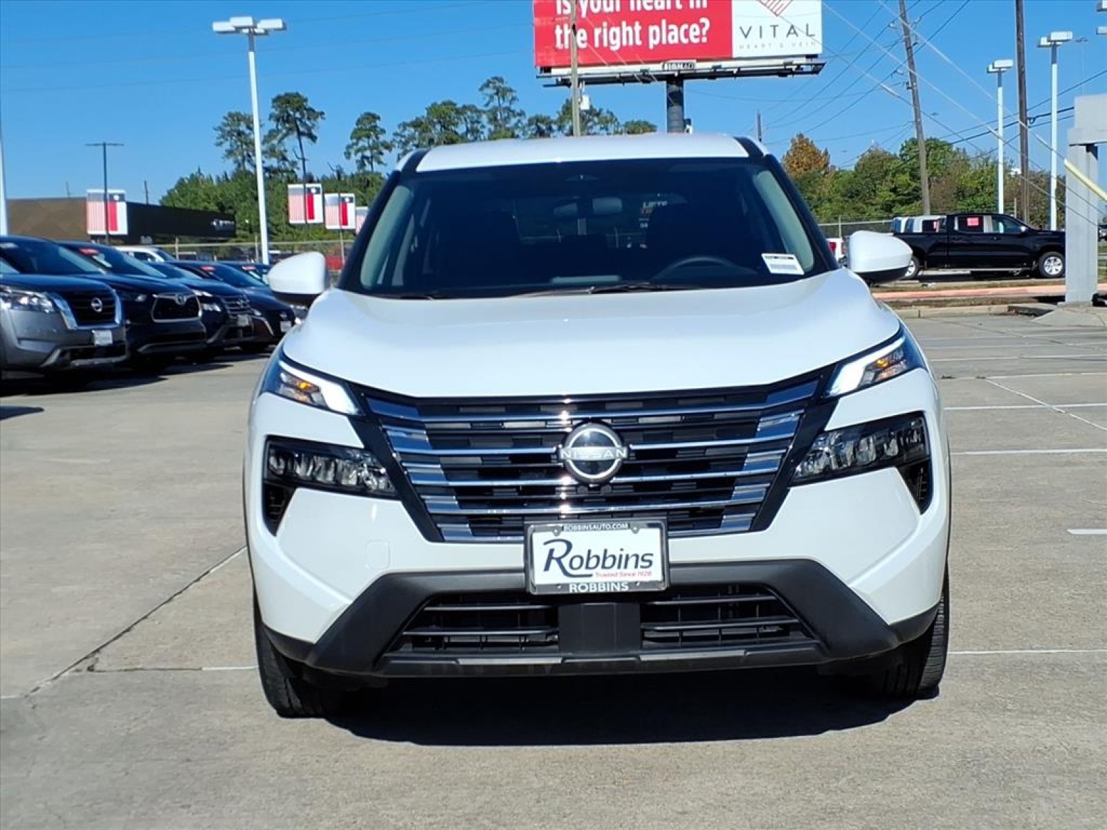 2025 Nissan Rogue SV White at Robbins Nissan