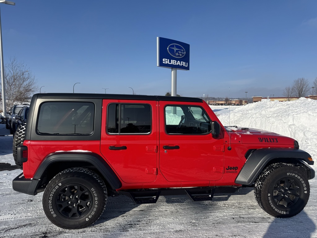 Used 2020 Jeep Wrangler Unlimited Willys Sport with VIN 1C4HJXDN5LW290896 for sale in Rochester, Minnesota