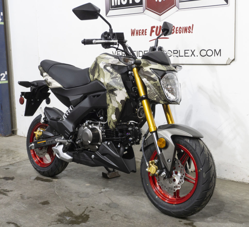 New 2025 Kawasaki Z125 PRO Cypher Camo Beige in Sioux Falls