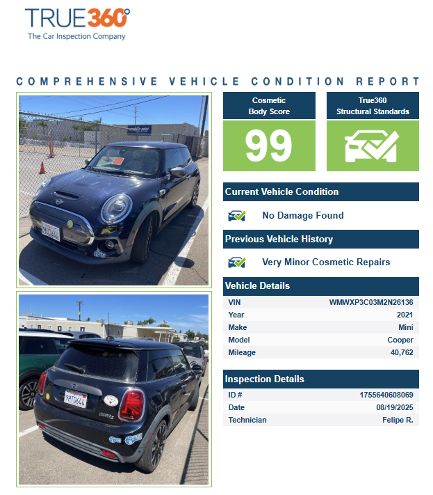 Used 2021 MINI Hardtop 2 Door SE with VIN WMWXP3C03M2N26136 for sale in San Diego, CA