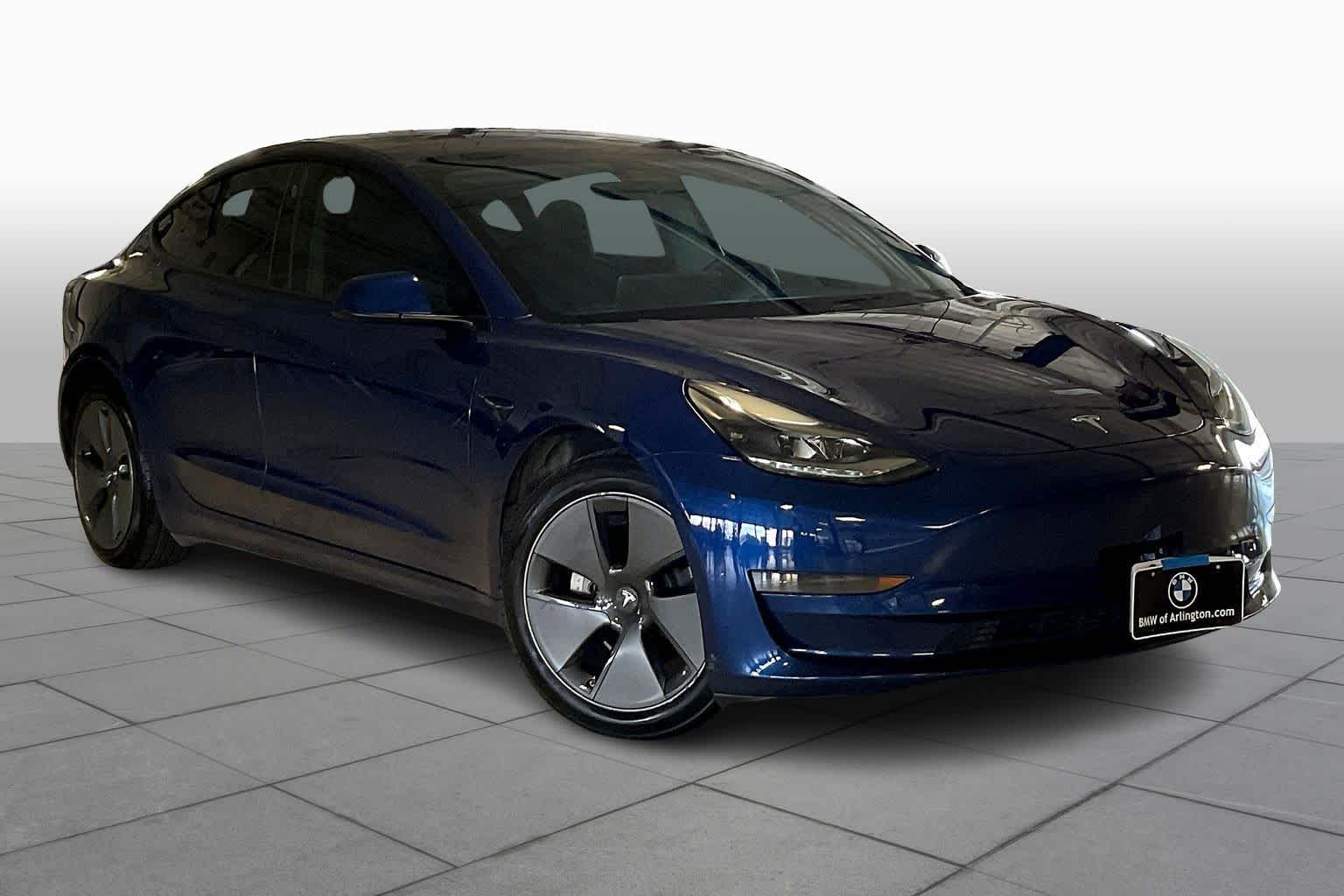 Used 2021 Tesla Model 3 Base with VIN 5YJ3E1EBXMF025753 for sale in Arlington, TX