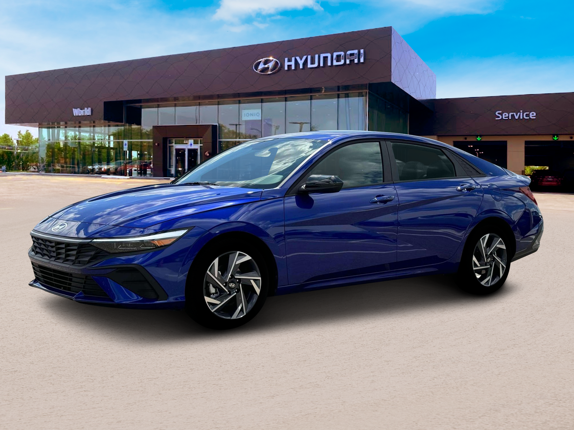 New 2025 Intense Blue Hyundai SEL Sport image 2