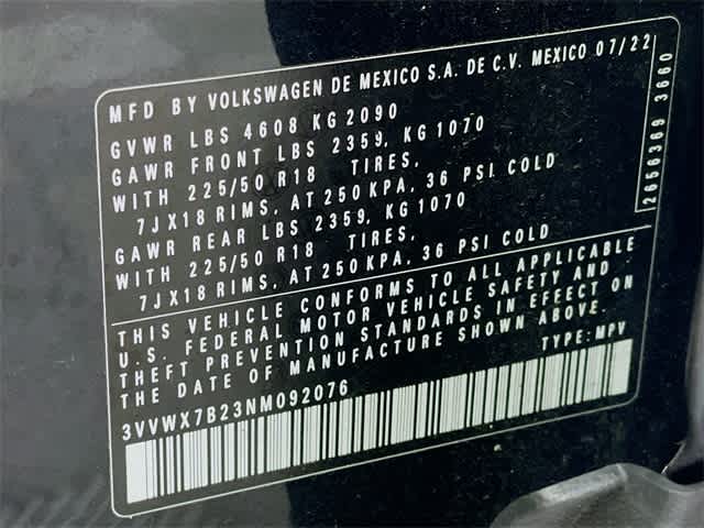 2022 Volkswagen Taos SE photo 31