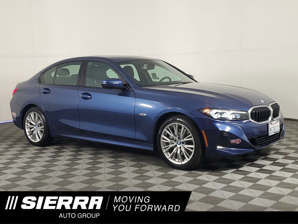 Used 2023 Blue BMW 330e iPerformance image 1