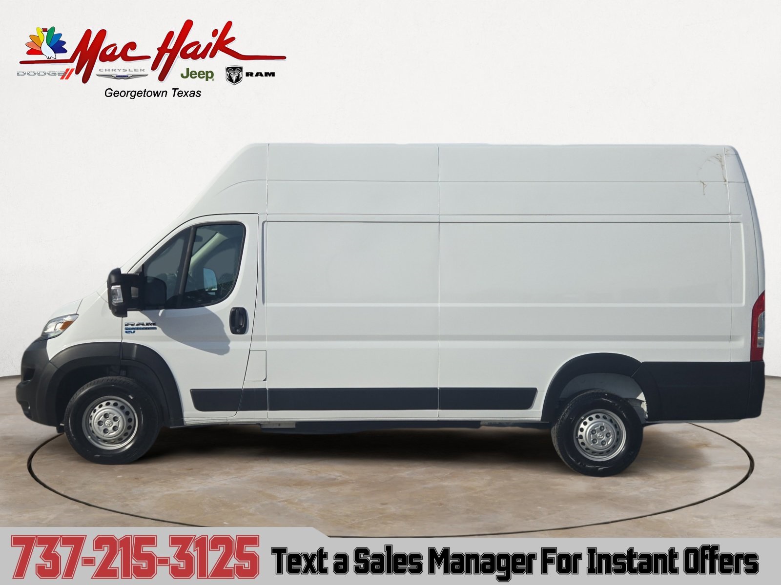 Used 2025 RAM ProMaster EV Step Van Base with VIN 3C6MRWAZ8SE533416 for sale in Georgetown, TX