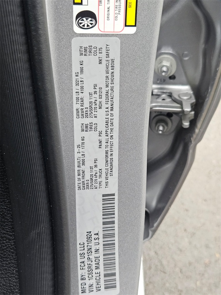 New 2025 Billet Silver Metallic Clear-Coat Exterior Paint RAM Laramie image 43