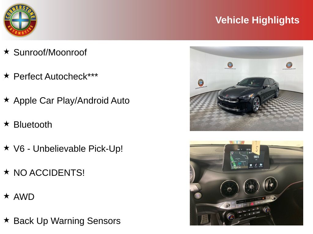 Used 2019 Kia Stinger GT2 with VIN KNAE55LC9K6054467 for sale in Elk River, Minnesota