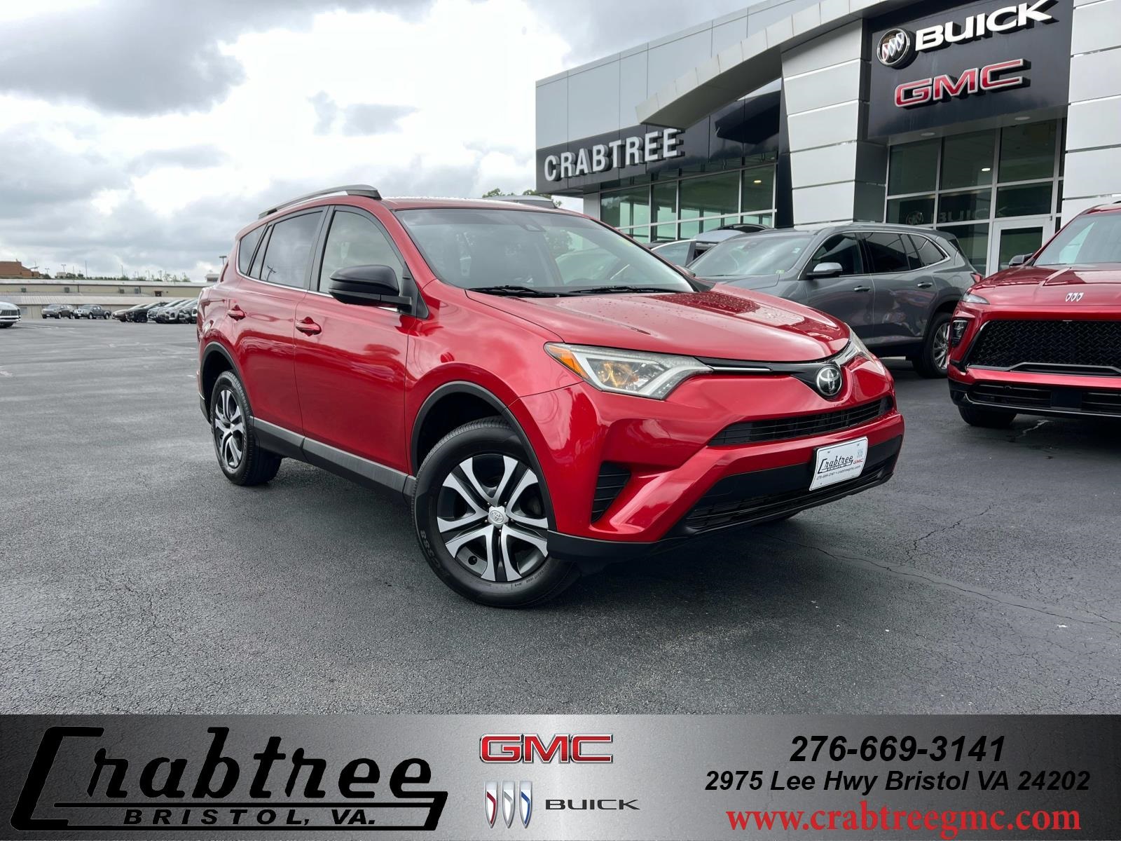 Used 2017 Red Toyota LE image 1