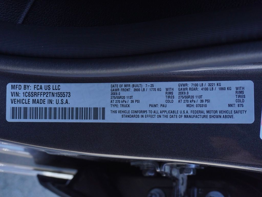 New 2026 Granite Crystal Metallic Clear-Coat Exterior Paint RAM Big Horn Sport Appearance Edition image 31