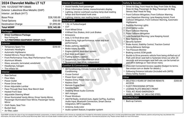 2024 Chevrolet Malibu 1LT's photo