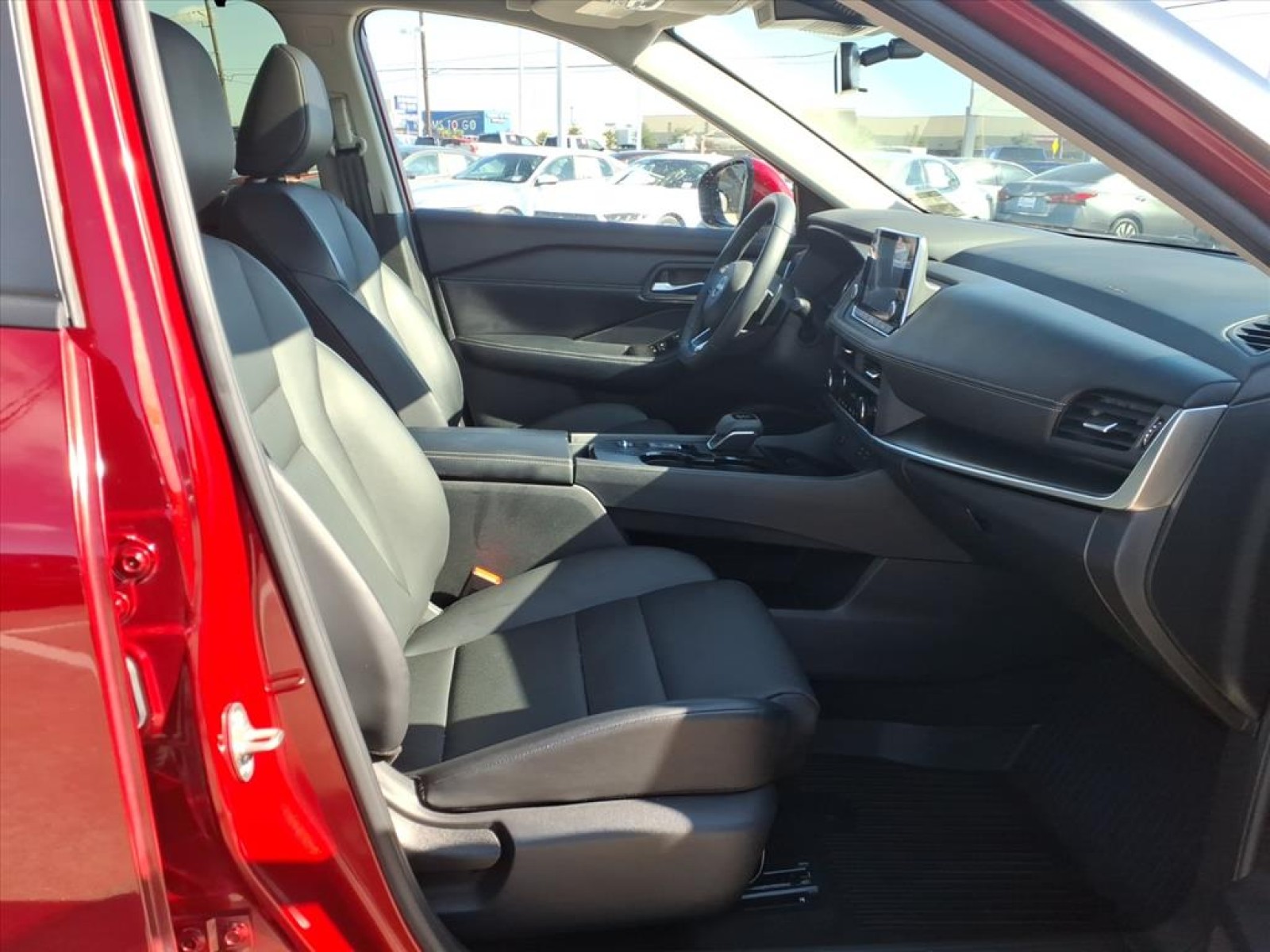 2024 Nissan Rogue SV Red at Robbins Nissan