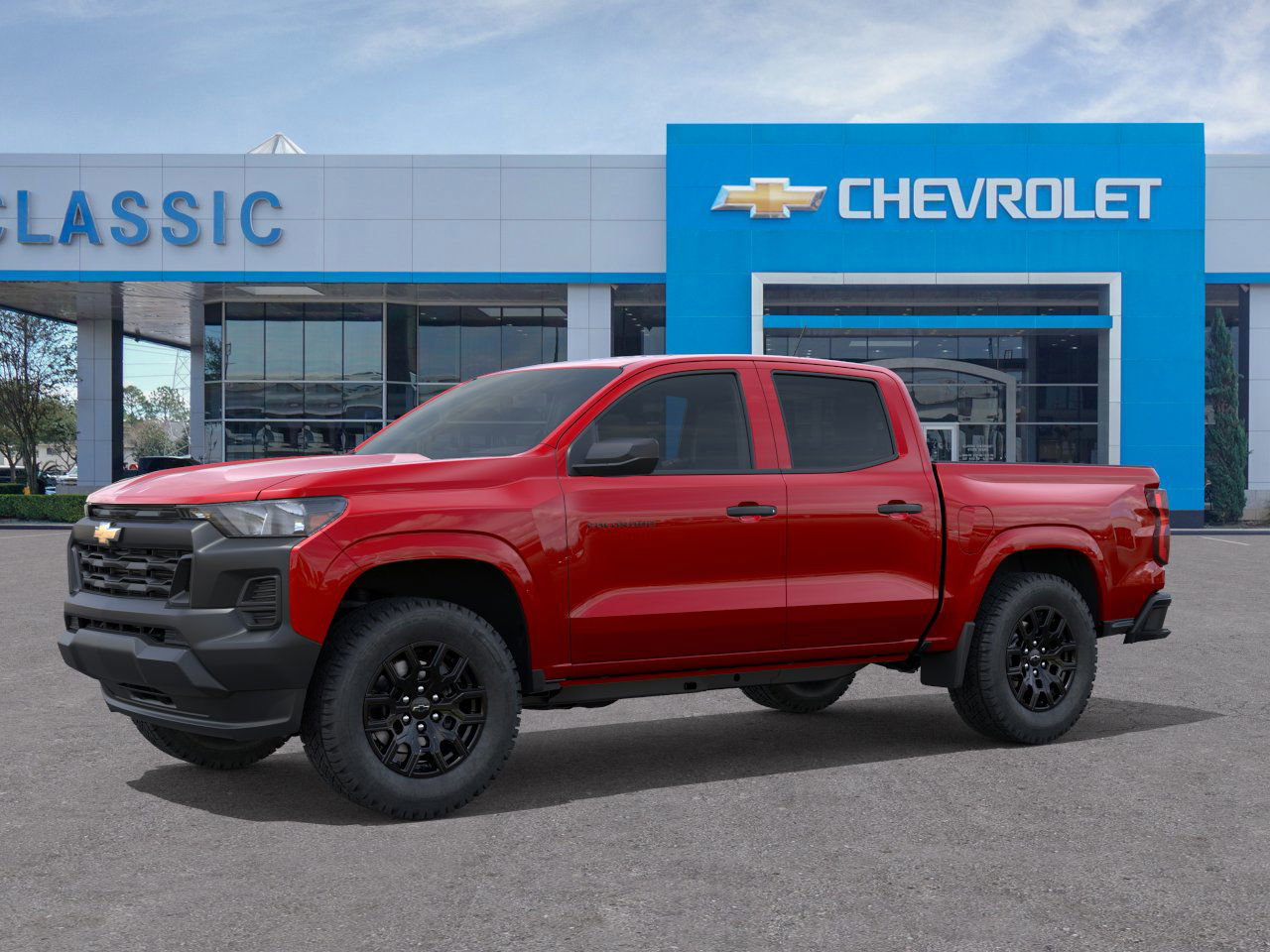 2026 Chevrolet Colorado WT Red at Classic Elite Chevrolet Hwy 6