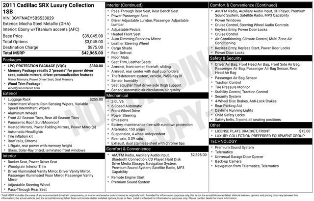 2011 Cadillac SRX Luxury Collection's photo