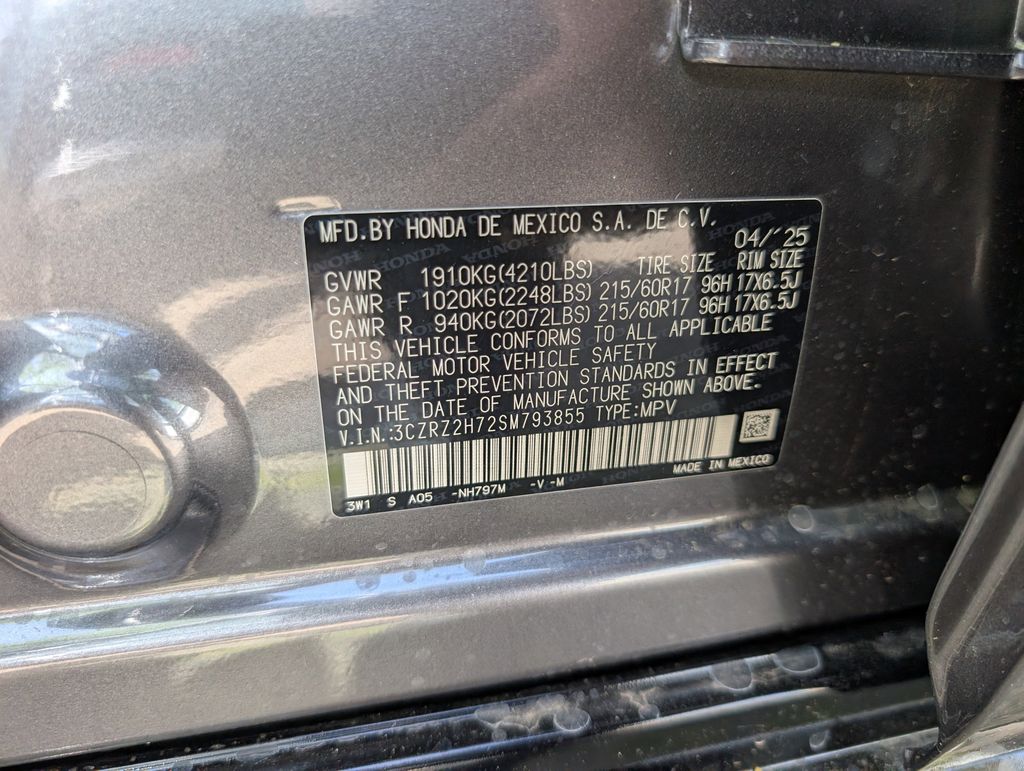 New 2025 Modern Steel Metallic Honda EX-L image 27