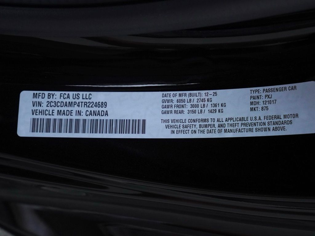 New 2026 Diamond Black Crystal Pearlcoat Dodge R/T Scat Pack image 26