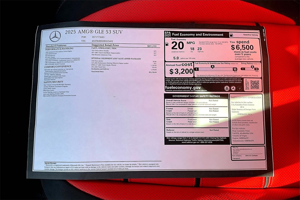 2025 Mercedes Benz GLE 53 AMG 4MATIC photo 12