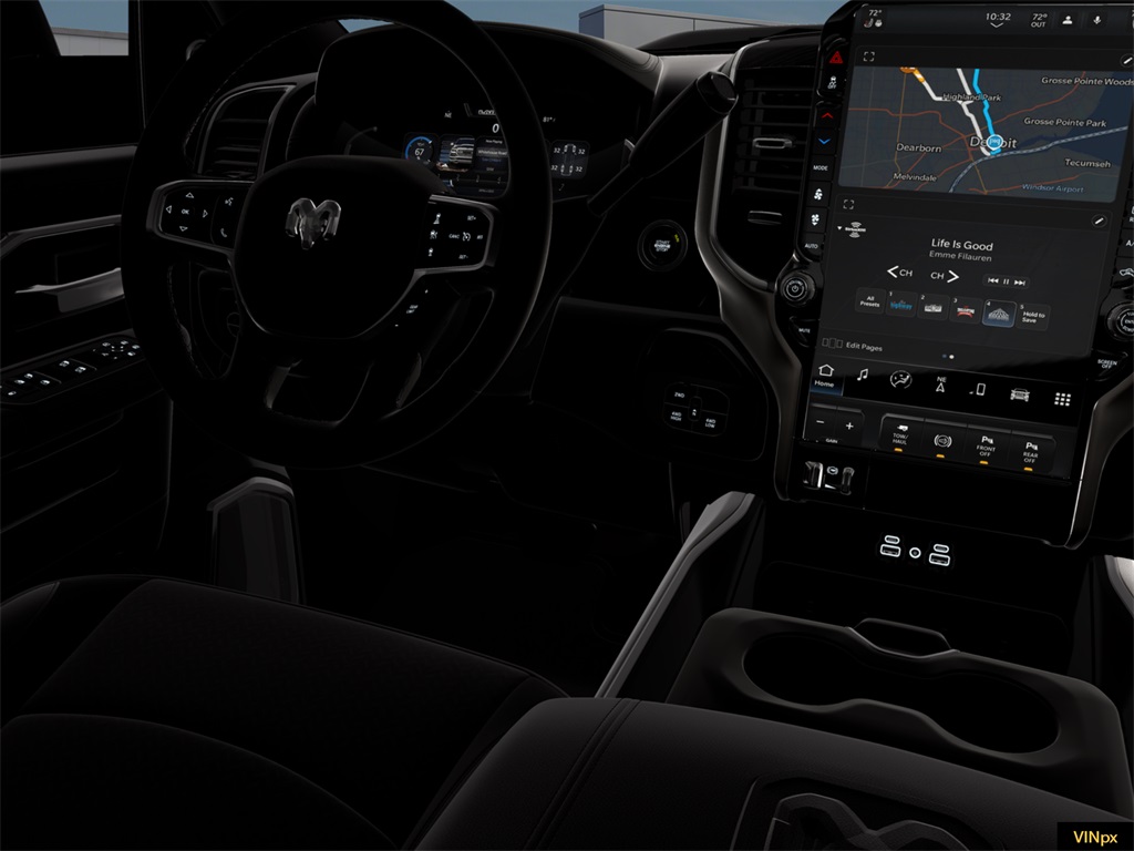 New 2026 Ceramic Gray Clear-Coat Exterior Paint RAM Laramie Night Edition image 57