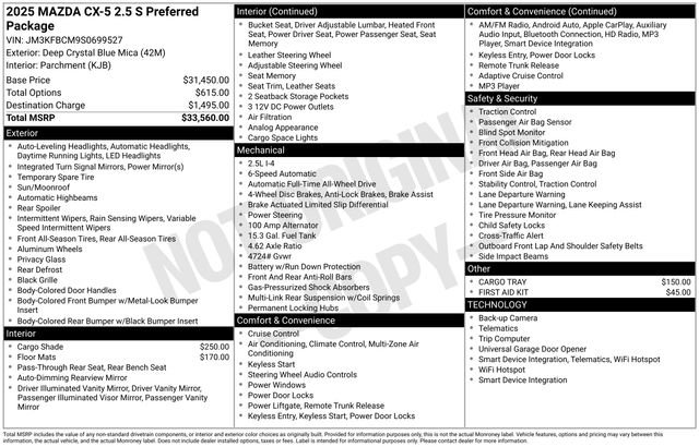 2025 Mazda CX-5 S Carbon Edition's photo